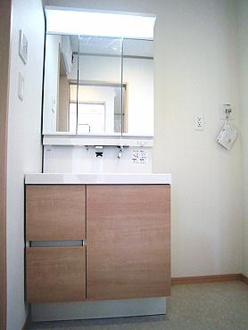 Wash basin, toilet. Bathroom vanity