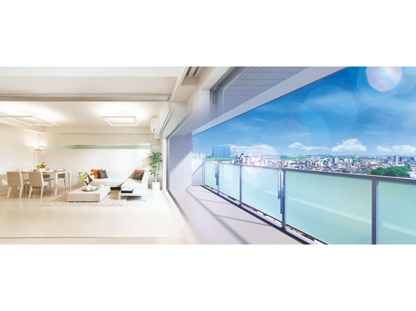 Room and equipment. Dazzling sunlight to shine in through the window, And outside the window of the scenery to change the moment to moment and look. Mitre in blue sky, Raise a cheer to fireworks. Private space for family members can feel as one. Deepening relaxation and comfort enough to live. The lives of its rich private residence, You also please try to draw feelings.  ※ Living-dining & balcony (model room A type to view photographs taken from the local 13th floor (August 2013) CG processing actually a slightly different is a)