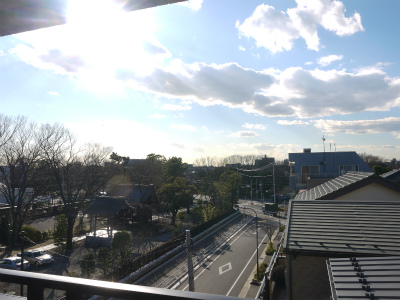 View. From Japanese-style side balcony