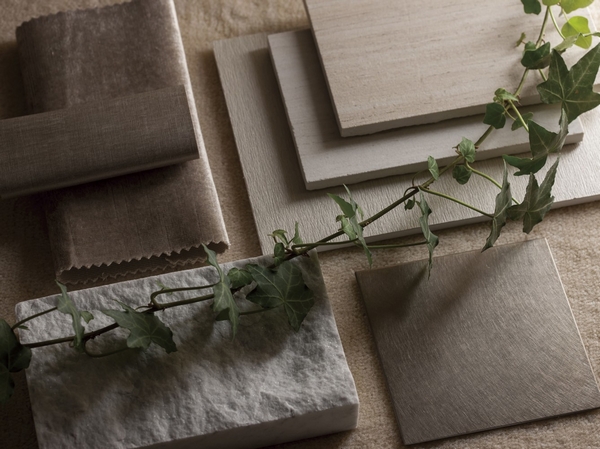 Materials chosen to stick to the color and texture (some of the material that is used in the same property. Reference photograph).