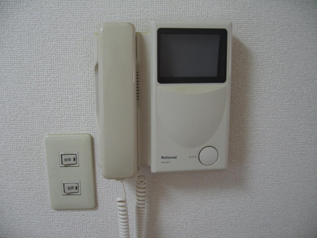 Security. TV monitor with intercom