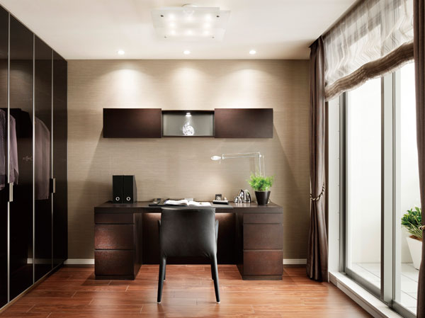 Interior.  [Study Room] desk, Bookshelf, Bed space is a high degree of freedom can also be used as the arrangement can study such as.
