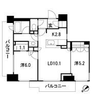 Floor: 2LDK + WIC + SIC, the occupied area: 56.74 sq m, Price: 34,980,000 yen, now on sale