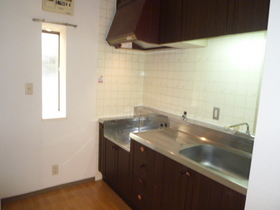 Kitchen. Bright and there is a window kitchen