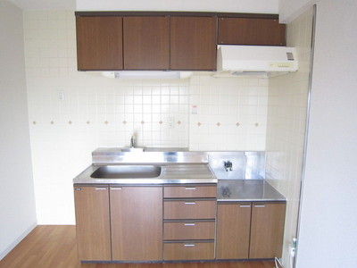 Kitchen. Two-burner gas stove installation Allowed / kitchen