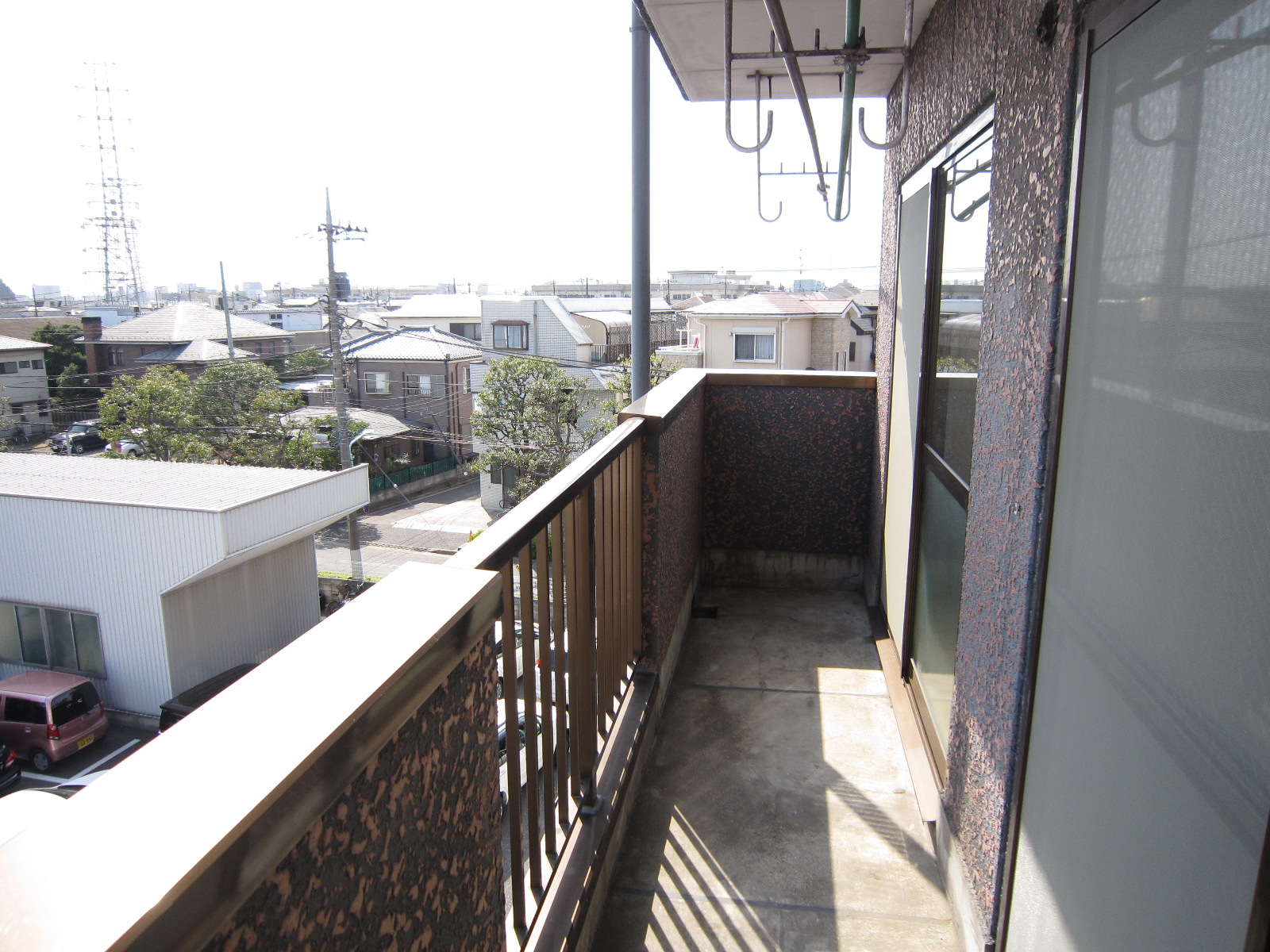 Balcony. South-facing day is good! 