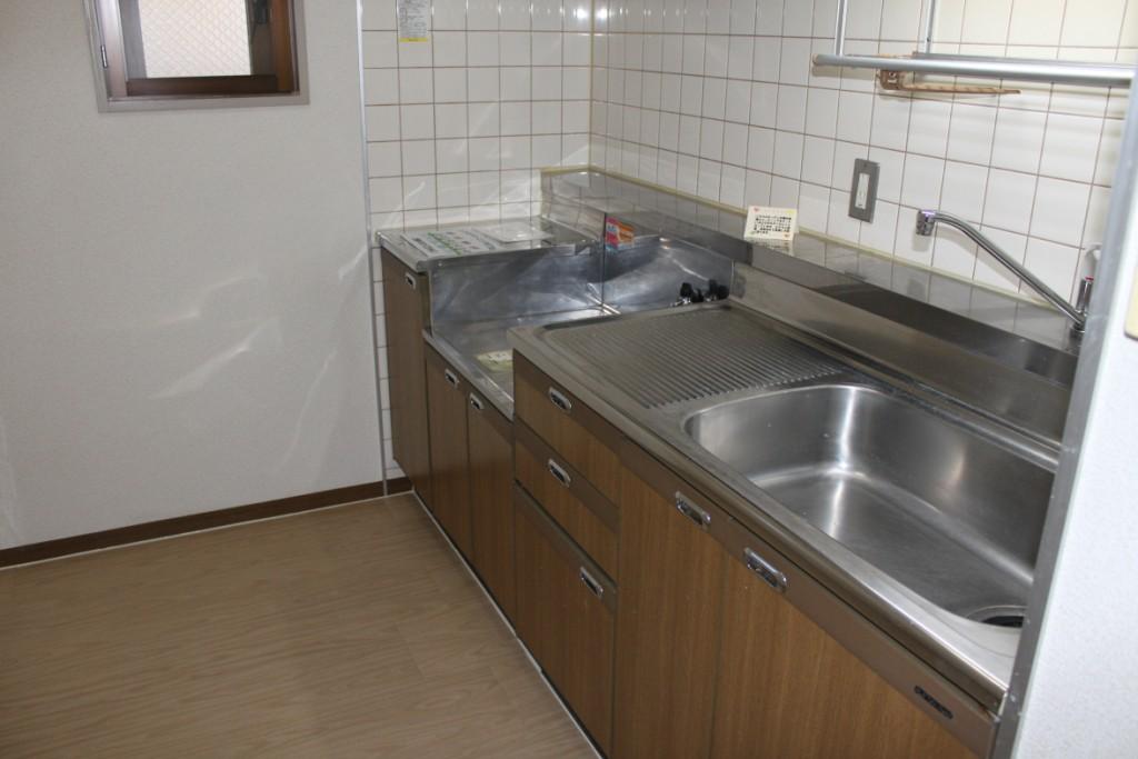 Kitchen. The kitchen is with window.