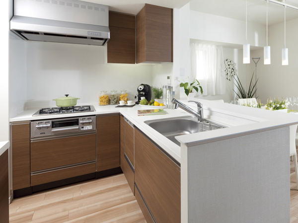 Kitchen.  [kitchen] Was especially friendly functionality in the water around the space. Until the small part, Easy to use and convenient. Equipment from the perspective of those who live ・ Eclectic specifications, Performance of beauty also cherish. It is a role model of a comfortable and pleasant kitchen. (Less than, All the published photograph of the model room A type)
