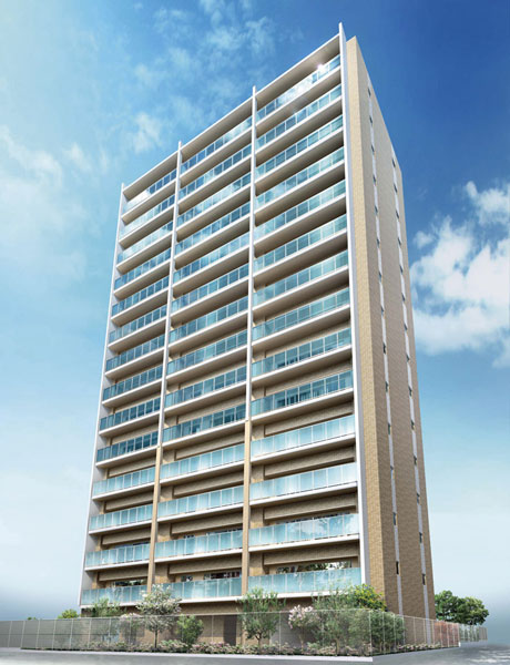 Shared facilities.  [appearance] In moist texture to the outer wall, Beige oozes warmth / It has adopted a ground color system of tile. A combination of a glass handrail of the balcony, which reflect the bright light, Some of dignity, Also harbor personality that sophisticated. (Rendering)