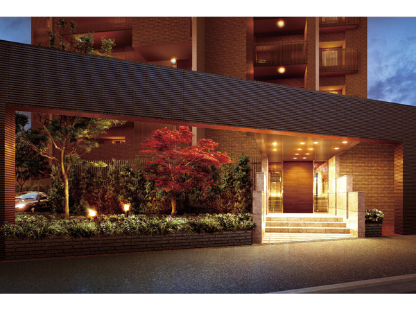 Buildings and facilities. I greeted the people in nestled a magnificent design, Mansion of the prologue to give a joy to live. (Entrance Rendering)