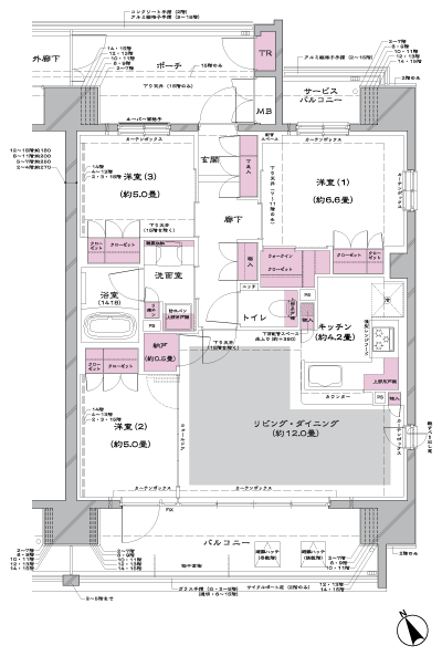 Floor: 3LDK + WIC + N, the occupied area: 74.76 sq m, Price: 45,400,000 yen, now on sale