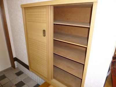 Entrance. It comes with a shoebox! !