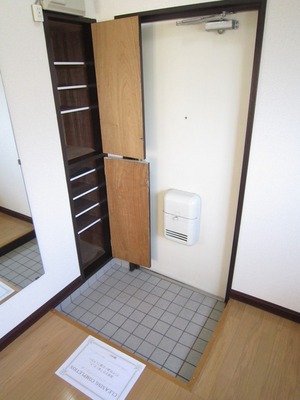 Entrance. Shoe box equipped