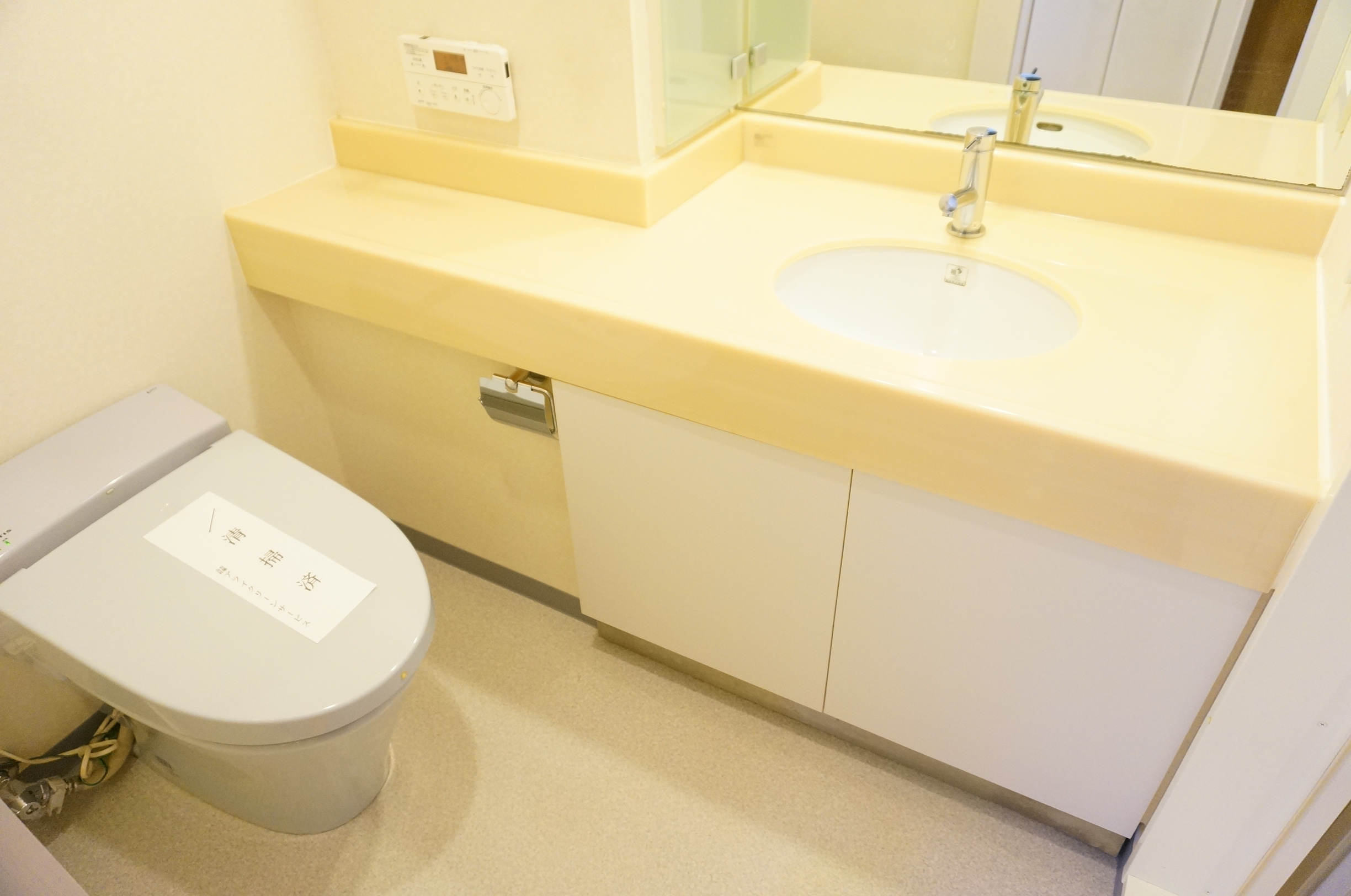 Washroom. Clean washroom! 