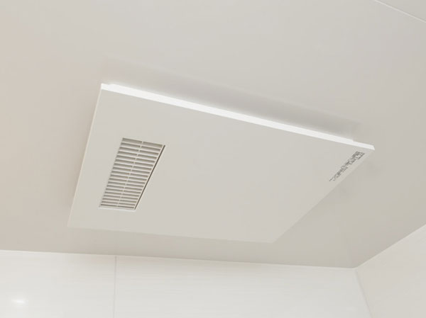 Bathing-wash room.  [Hot-water bathroom ventilation heating dryer] Clean and dry the laundry on a rainy day. Also effective in suppressing the occurrence of mold. Also features a pre-heating function and a 24-hour ventilation system.