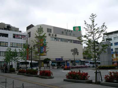 station. Toei Shinjuku Line is "Mizue" about a 12-minute walk from the station.