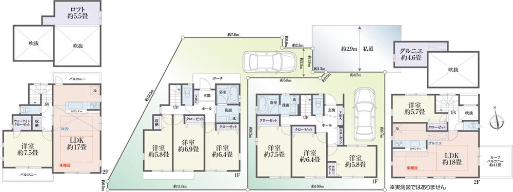 The entire compartment Figure. Compartment Figure ・ Floor plan