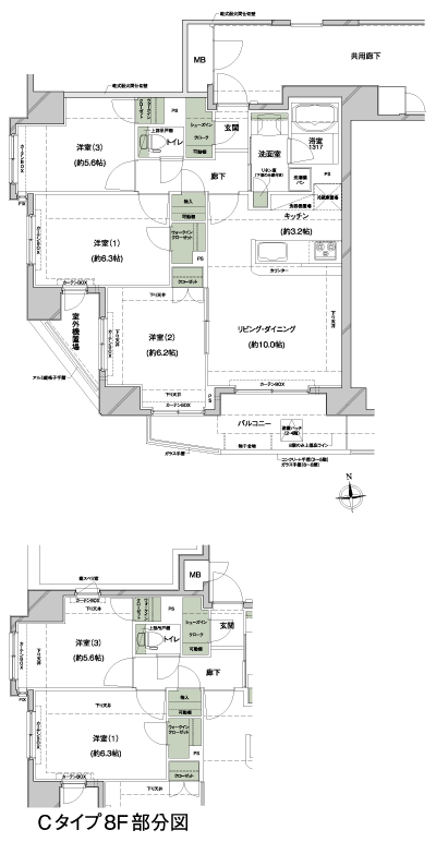 Floor: 3LDK + 2WIC + SIC, the occupied area: 69.23 sq m, Price: 35,700,000 yen, now on sale