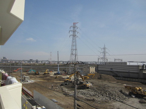 View. Shooting from the balcony