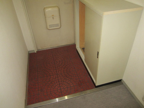 Entrance. Shoe shelf