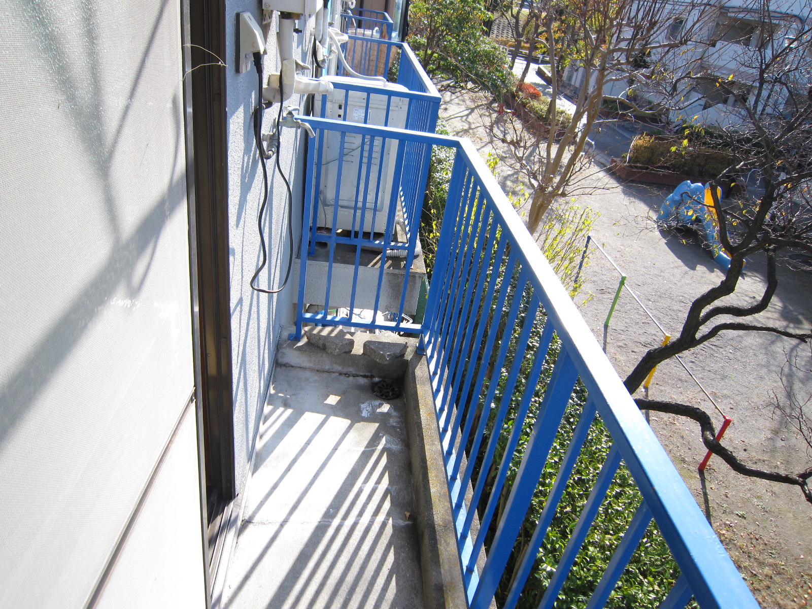 Balcony. It is the entire park