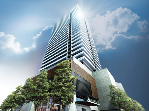 Buildings and facilities. Responsible for the expectations of the city "Edogawa tallest 29-storey ( ※ 1) commercial complex type Tower Residence ". And commercial facilities to the foundation part, Public space in which people of the region can take advantage of, Residence is on the upper floor with the size of the room is stacked, It will be born as a new landscape. (Exterior view)