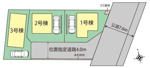 Local guide map. Compartment figure