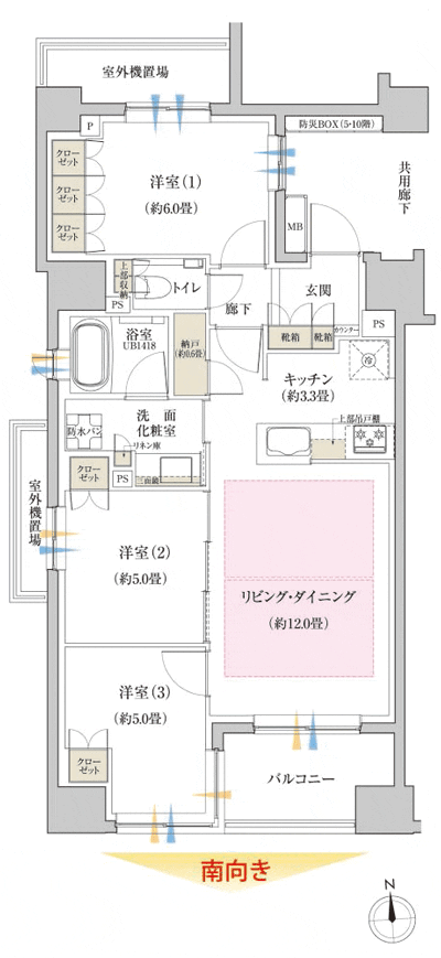 Floor: 3LDK + N, the occupied area: 71.73 sq m, Price: TBD