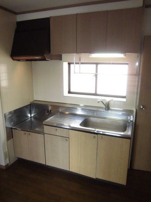 Kitchen. Gas two-burner can be installed type