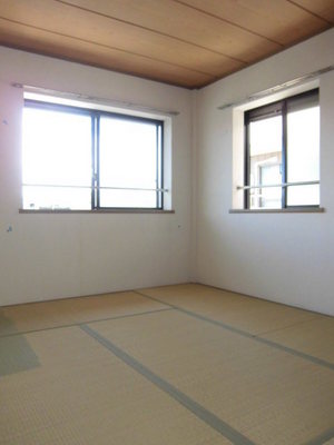 Other room space. Corner room two-sided lighting