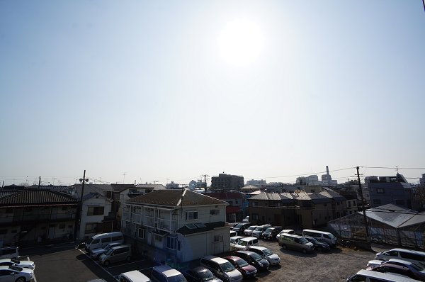 View. South view from the bedroom