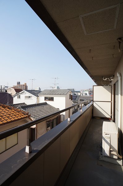 Balcony. Wide balcony