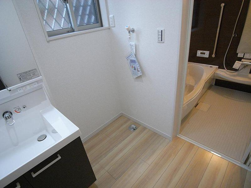 Wash basin, toilet. Space of the washing machine Storage