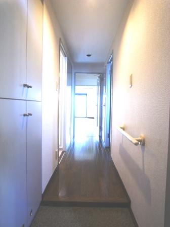 Entrance. Shoe box ・ Entrance with handrail