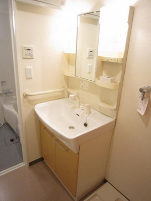 Washroom. Shampoo dresser with a separate washroom