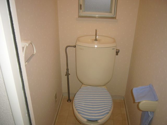 Toilet. Spacious bus toilet by