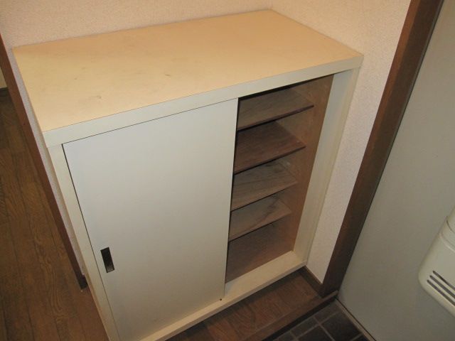 Entrance. It comes with a shoebox