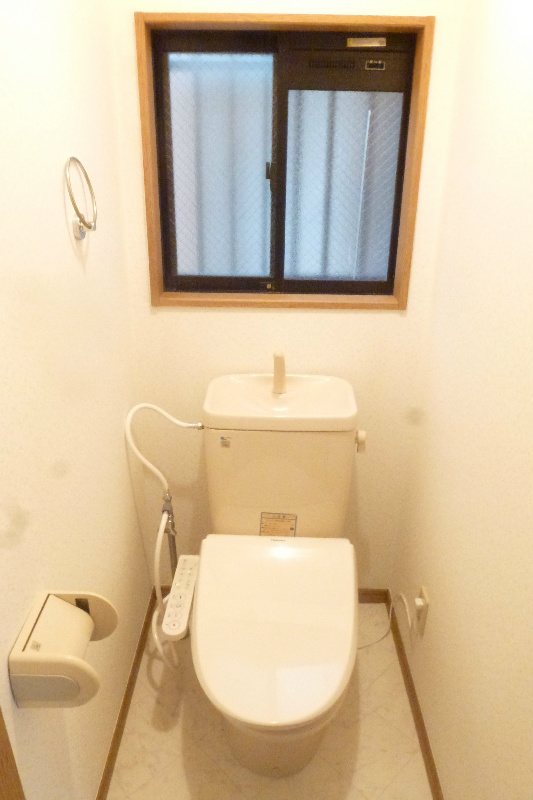 Toilet. New Washlet installation