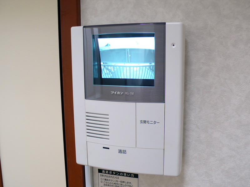 Security. Monitor with intercom