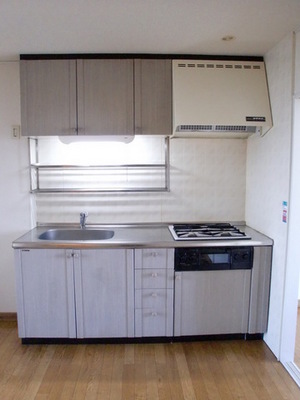 Kitchen. Photo is inverted type