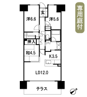 Floor: 3LDK + FC, the occupied area: 73.64 sq m, Price: 48,180,000 yen, now on sale