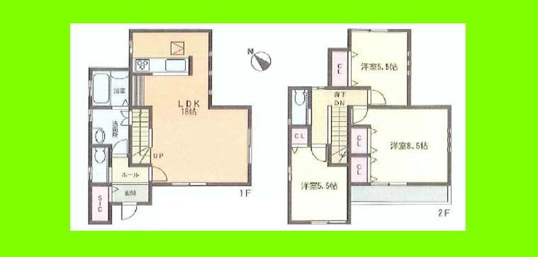 Floor plan. 36,900,000 yen, 3LDK, Land area 100.16 sq m , 92 sq m 3LDK floor plan building area