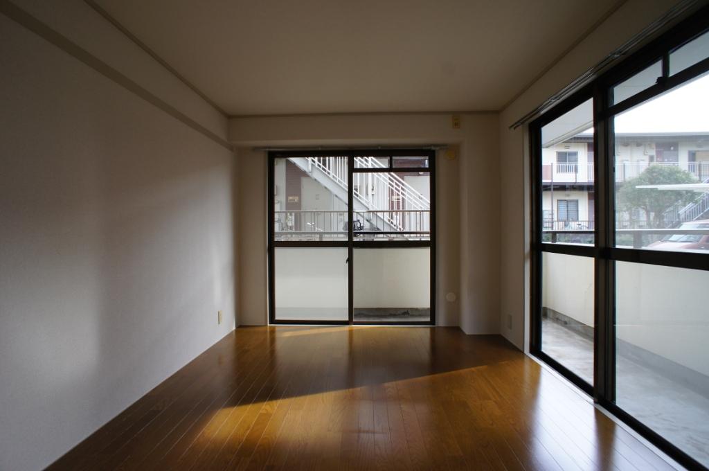 Living and room. Day is good