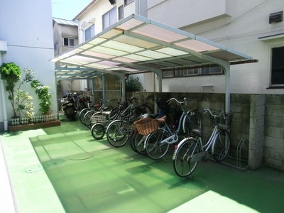 Other common areas. There are bicycle parking on site.