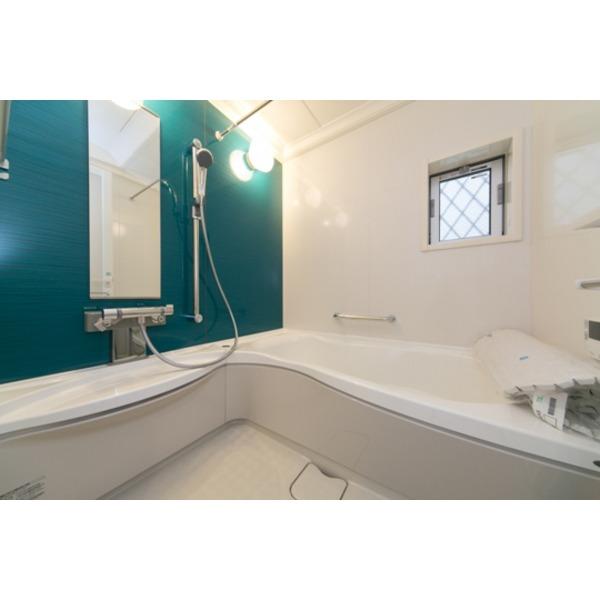 Bathroom. Example of construction bus