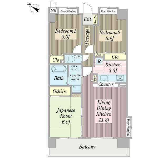 Floor plan. 3LDK, Price 24,800,000 yen, Footprint 70.2 sq m , Balcony area 10.4 sq m