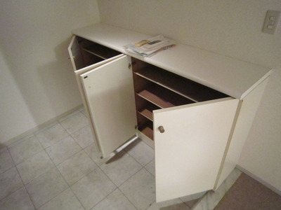 Entrance. Entrance with a shoe box