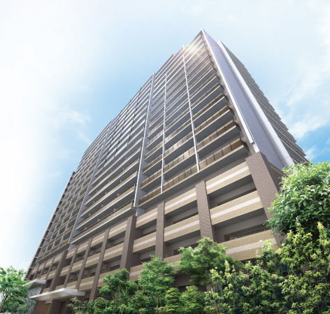 Buildings and facilities. Staring at the future of living, Concept of aiming appearance was to stage a land of "Nishikasai, Family of the story ". Stylobate part profoundness that expresses the day-to-day that comforting heart of the family who live in this land drifts. Marion extending vertically represents a sense of rising to the family of growth. Its appearance is, It ticks presence as a New landmark of the Kasai. (Exterior view)