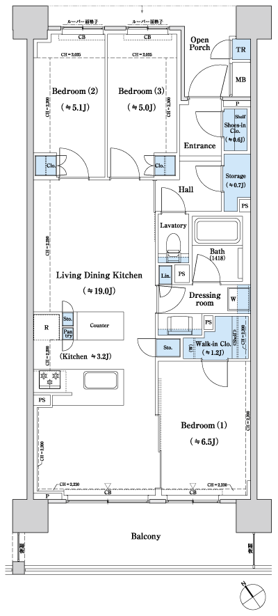 Floor: 3LDK + WIC + SIC + ST + TR, the occupied area: 77.78 sq m, Price: TBD