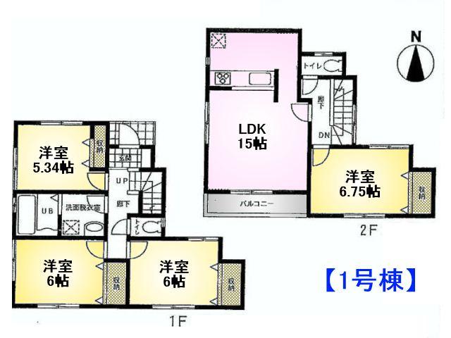 Floor plan. 33,800,000 yen, 4LDK, Land area 92.58 sq m , Building area 93.15 sq m